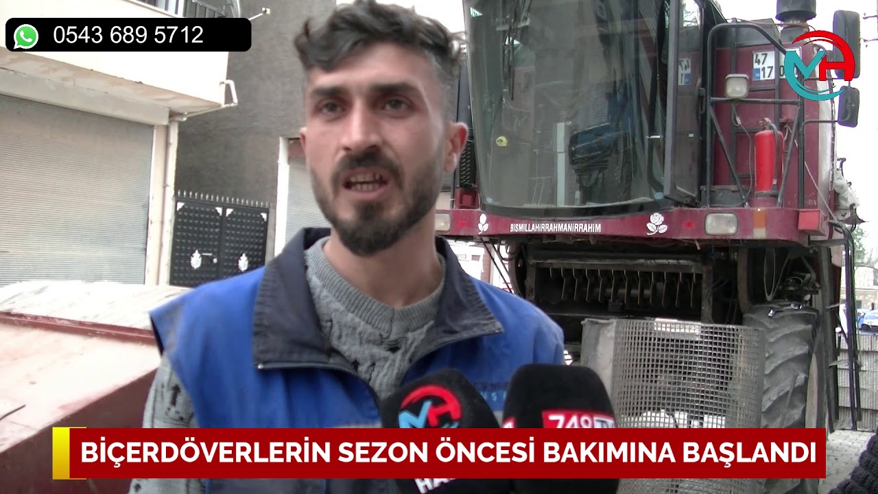 Biçerdöverin Hasat Sezonu Öncesi Bakımına Başlandı