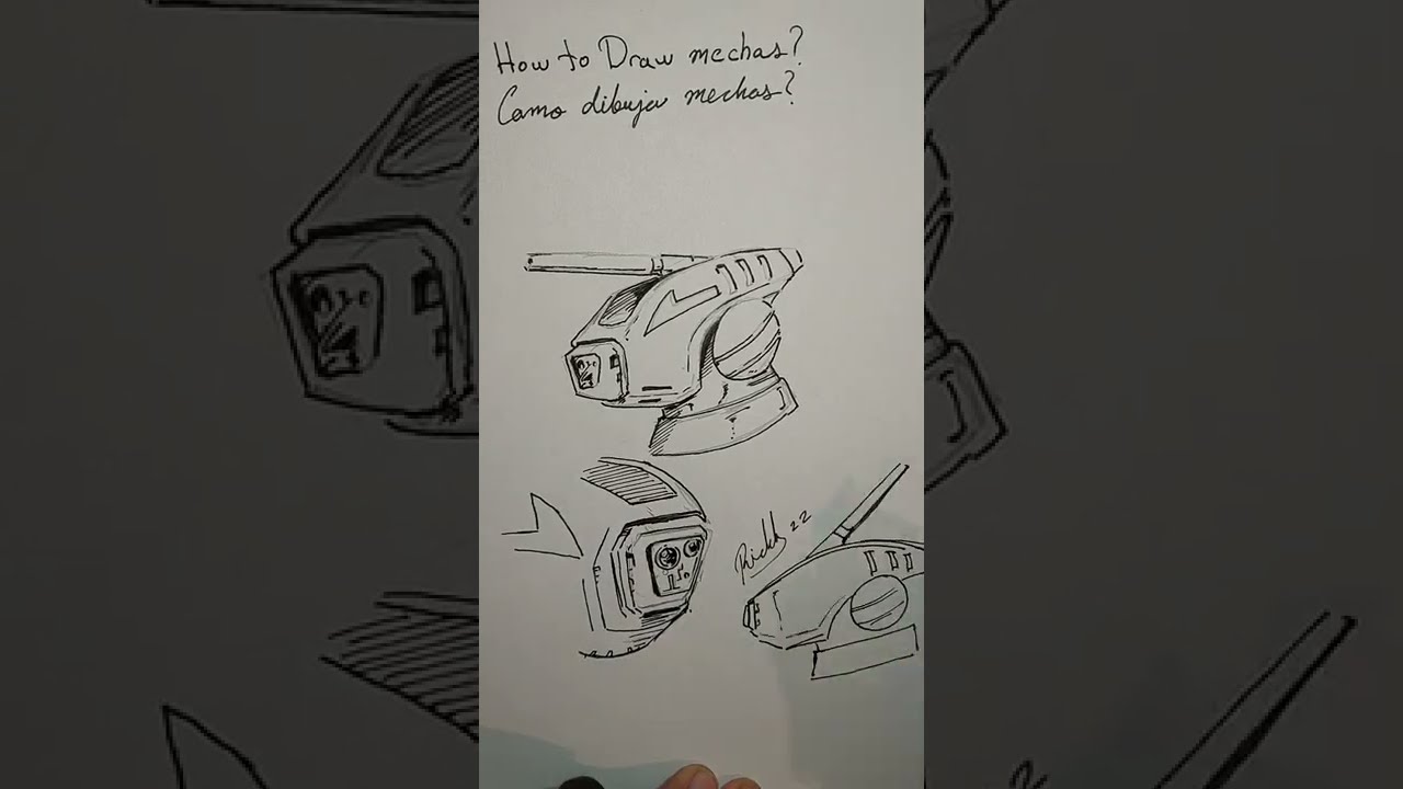 art tutorial! mech drawing!