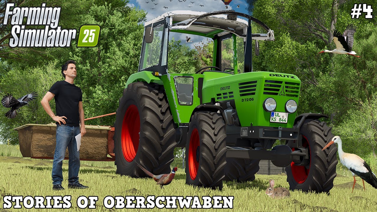 DISASTER AT FIRST CUT WITH DEUTZ D7206 OLDTIMER! 💥😱🌿🚜💨 | Oberschwaben | FS25 | Timelapse #4