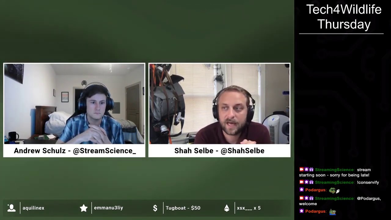 Tech4Wildlife Thursday with Shah Selbe discussing FieldKit