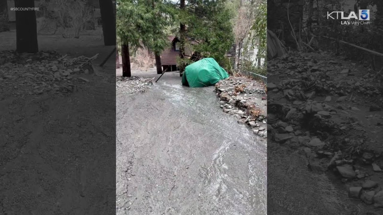 Heartbreaking video shows mudslide devastation in Wrightwood, California | Dec. 25, 2025