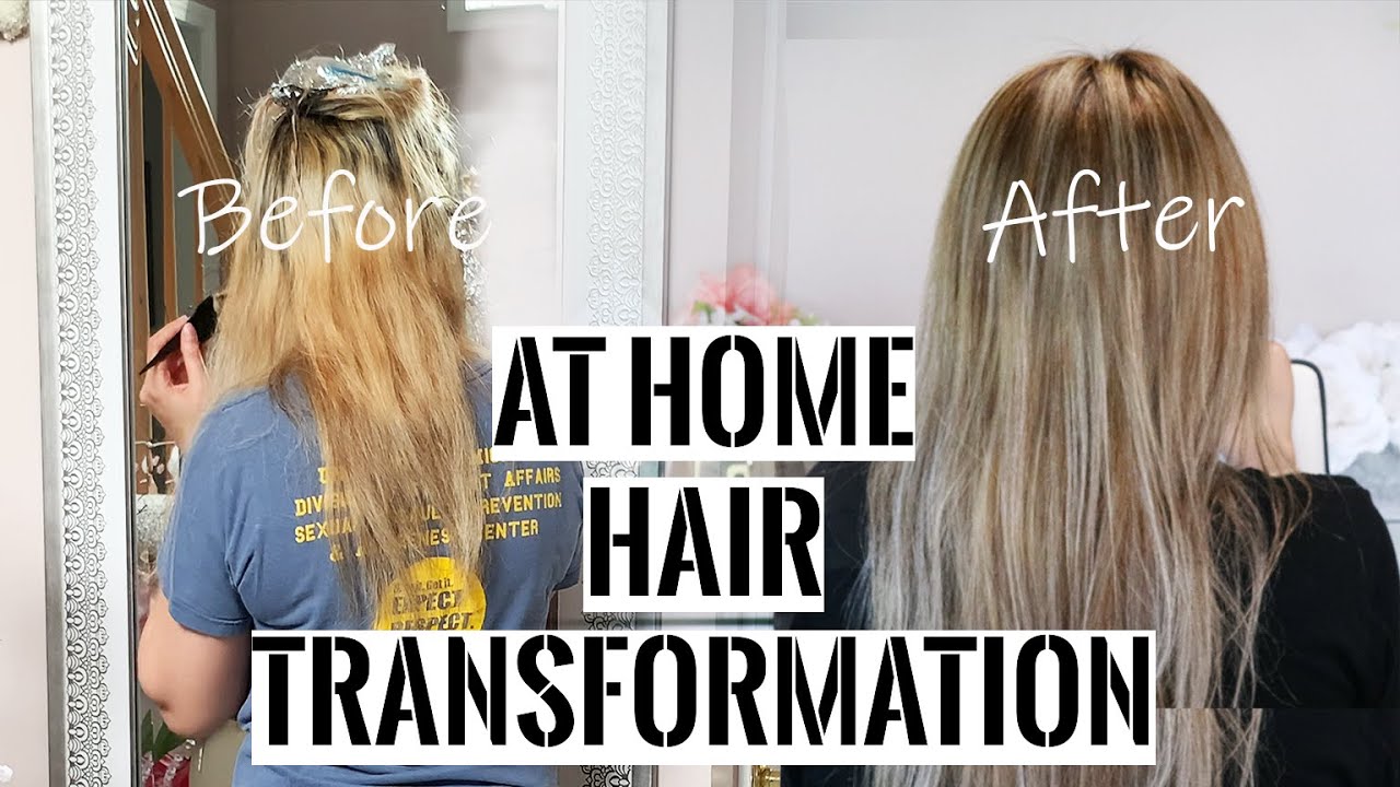 Major Color Correction and Highlights At Home! | Redken Shades EQ | Full Hair Transformation