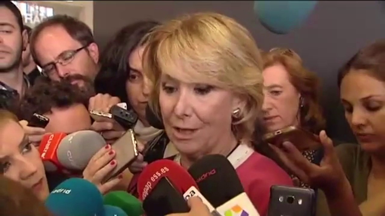 Esperanza Aguirre rompe a llorar