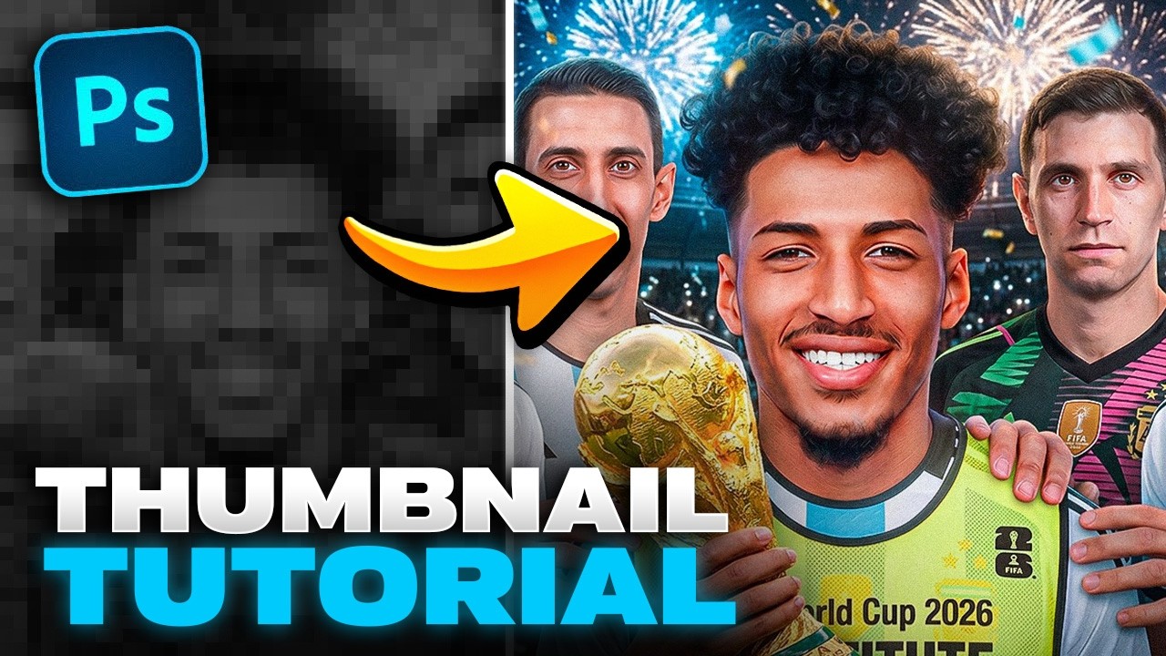 How I Made This Viral World Cup Thumbnail