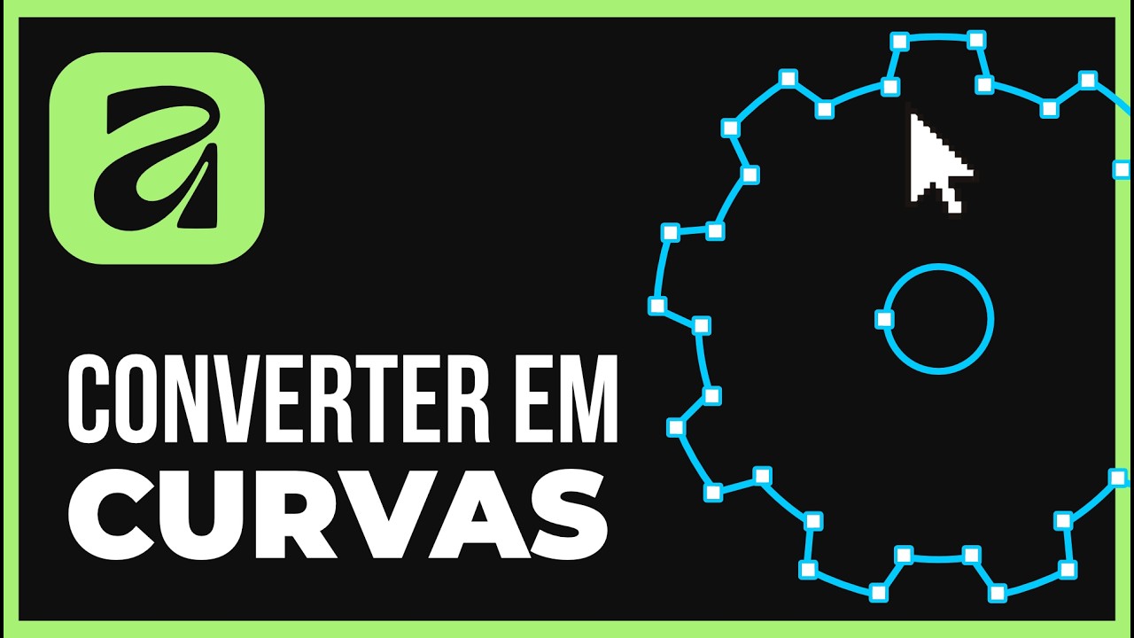Como Converter em Curvas no Affinity! (Texto e Formas) | Tutorial 2025