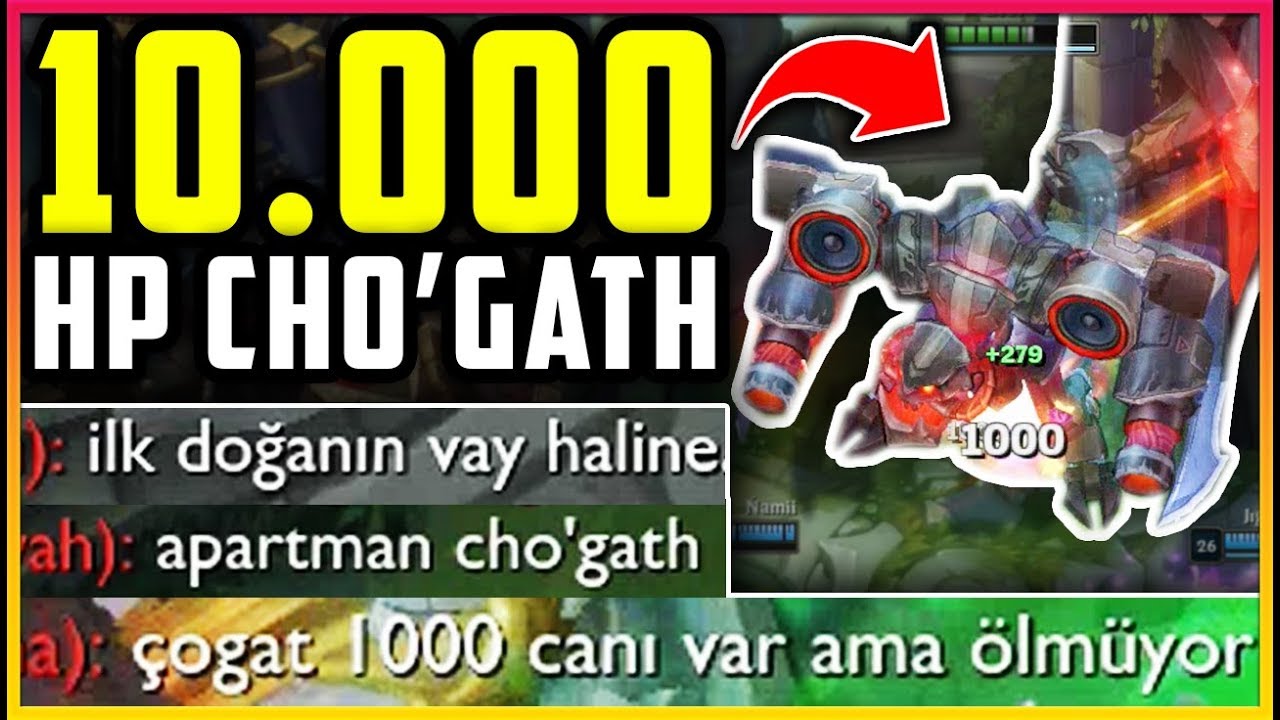 BASEDE ADAMLAR DOĞDUKÇA KESTİK :D 10.000+ HP CHO'GATH!!