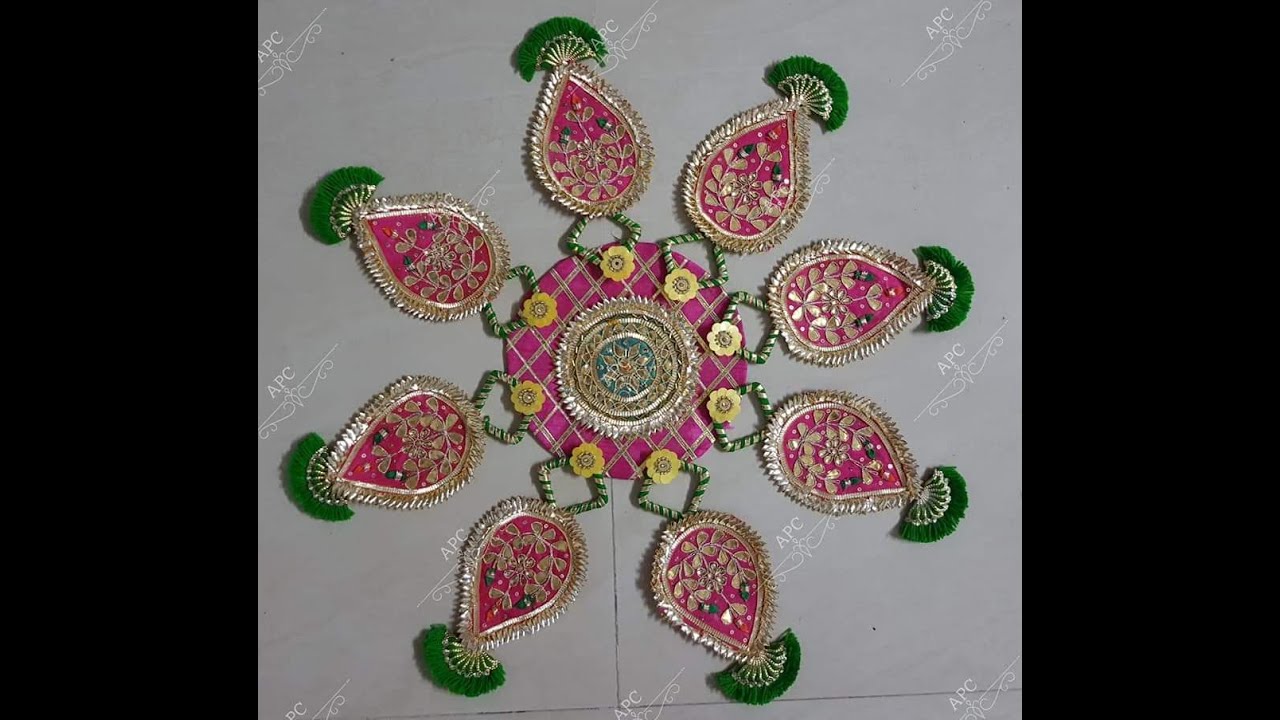 How To Make *GOTAPATTI RANGOLI* | VERY EASY PROCESS | @JEWELRY NATION