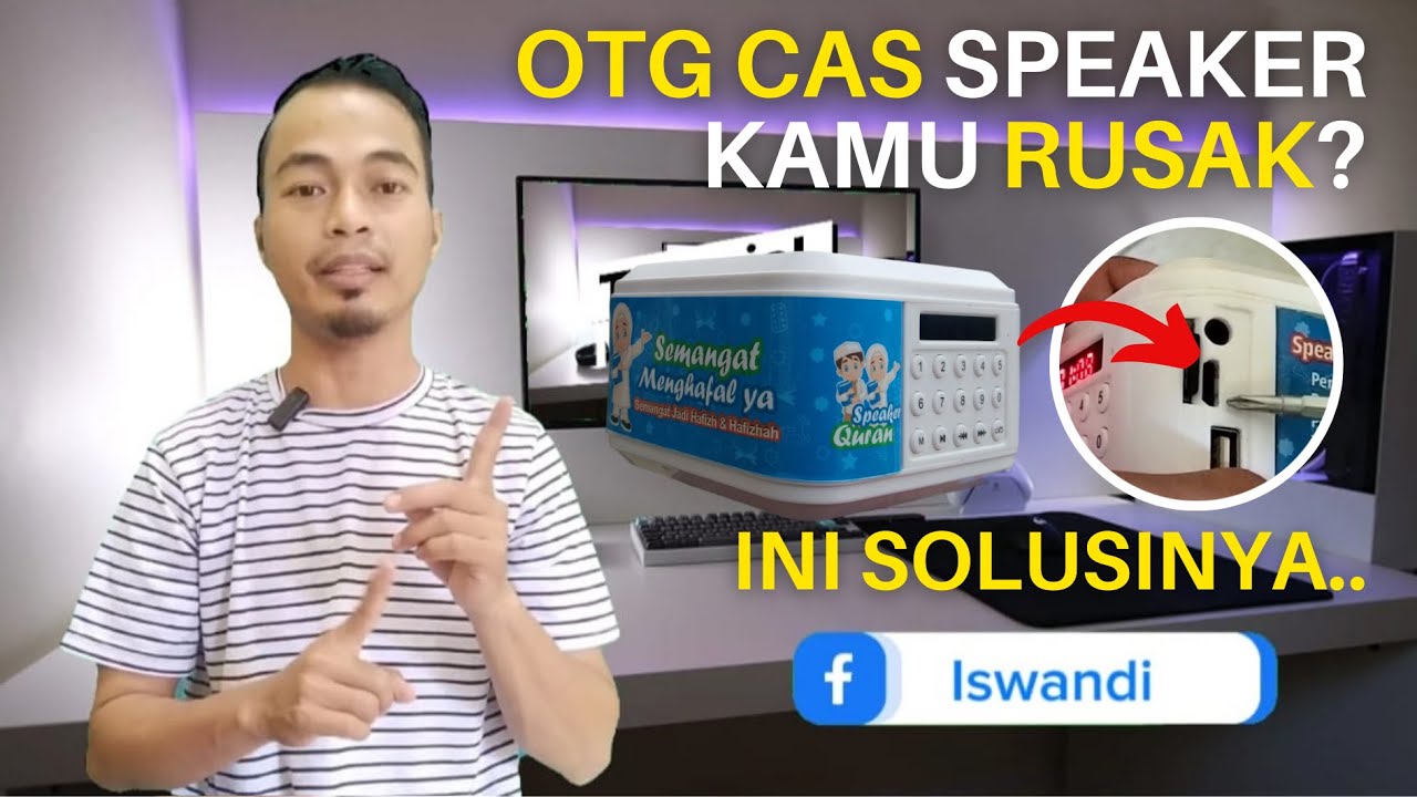 Cara Memperbaiki Lobang Cas Speaker Murottal TP600BT Lepas/Masuk ke Dalam/Rusak