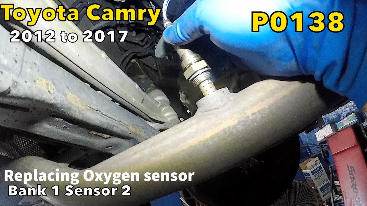 Toyota Camry P0138 Oxygen Sensor High Voltage (Bank 1  Sensor 2)  //  replacing downstream o2 sensor