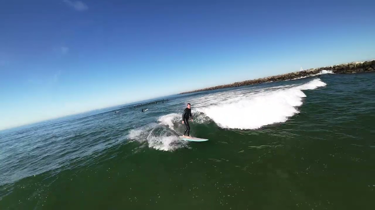 03/01/26 08:59 - 09:58 Ocean Beach San Diego Surf Complete Raw Unedited Dolphins Feeding Surfing 4k