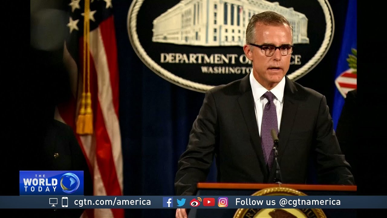 Deputy FBI Director Andrew McCabe fired two days before retirement