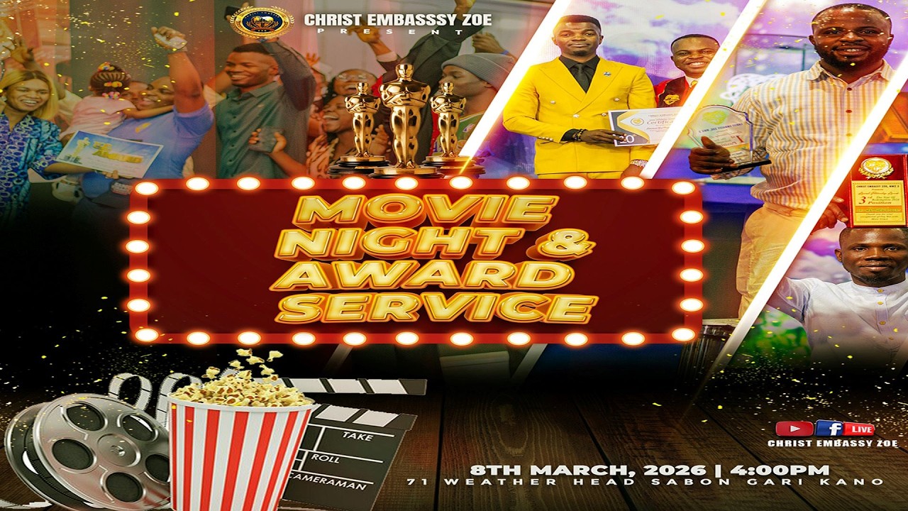 AWARD SERVICE & MOVIE NIGHT WITH  Pastor Roland Zion || 8TH March 2026