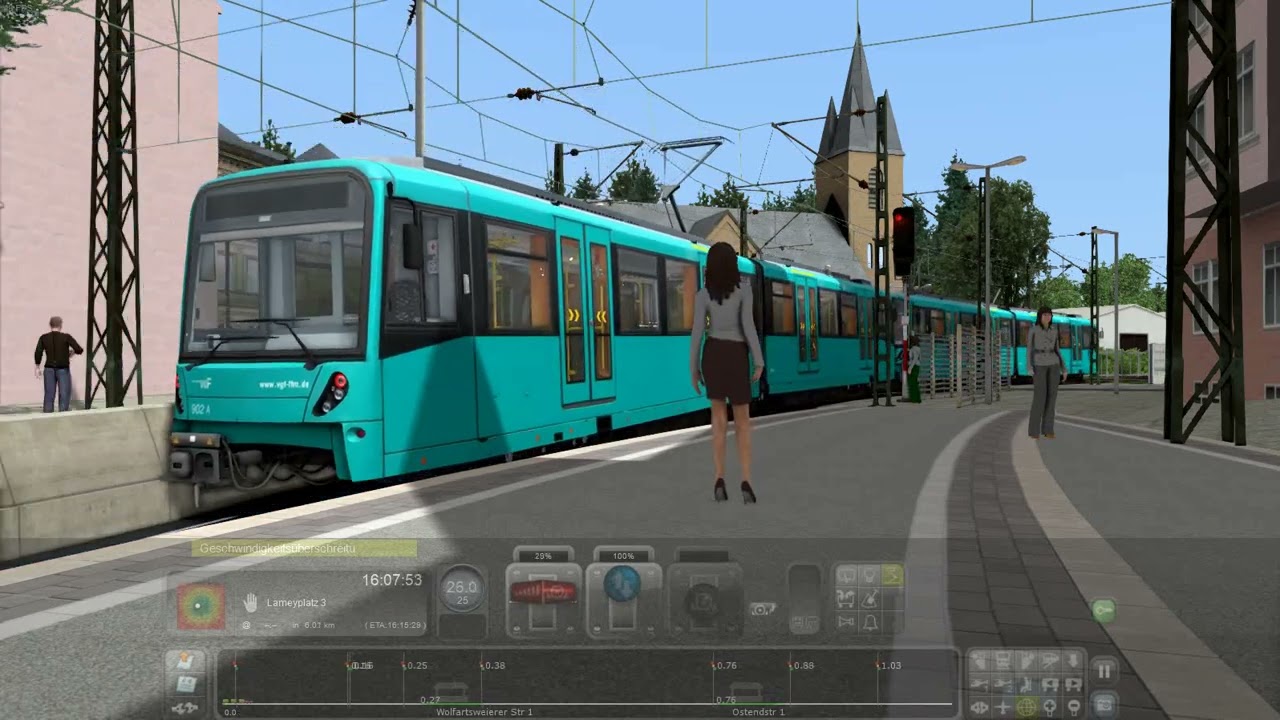 Train Simulator Classic: Stadtbahn Karlsruhe Project - Testfahrt Durlach Bf - Lameyplatz