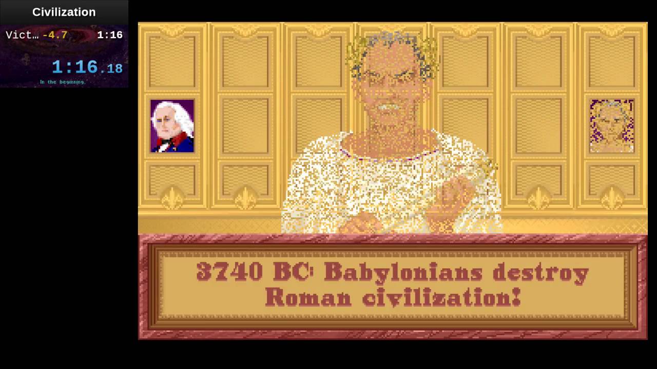 Civ 1 Speedrun in 1:16 (Former WR)