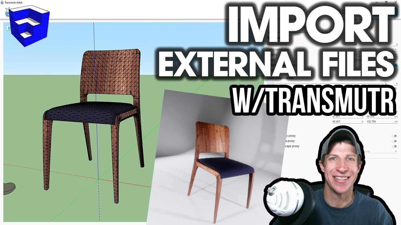 Импорт других файлов моделей в SketchUp Transmutr