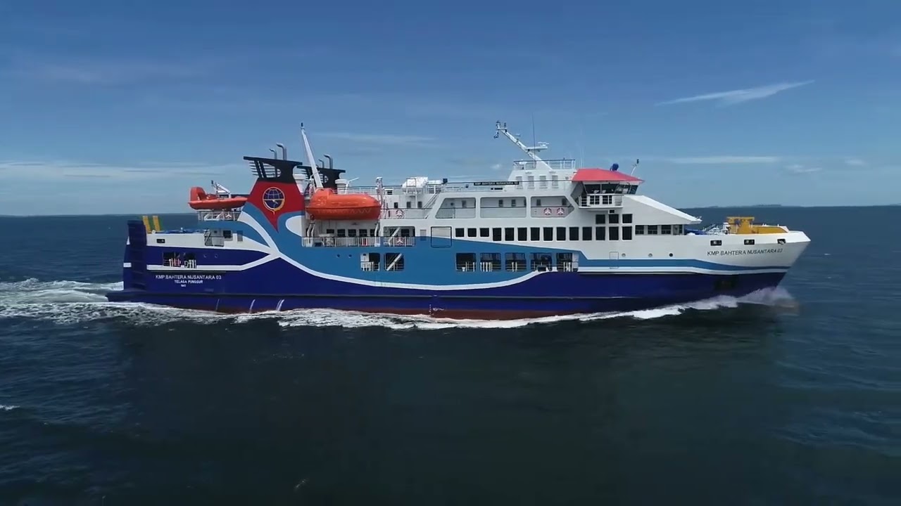 Sea Trial of KMP Bahtera Nusantara 03, the 200 Lane Meters Ro-Ro Passenger Ferry, Riau Archipelago
