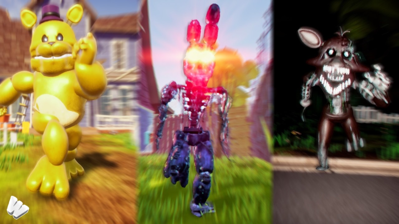 I Got Jumped By Freddy, Bonnie, and Foxy! (Hello Neighbor)
