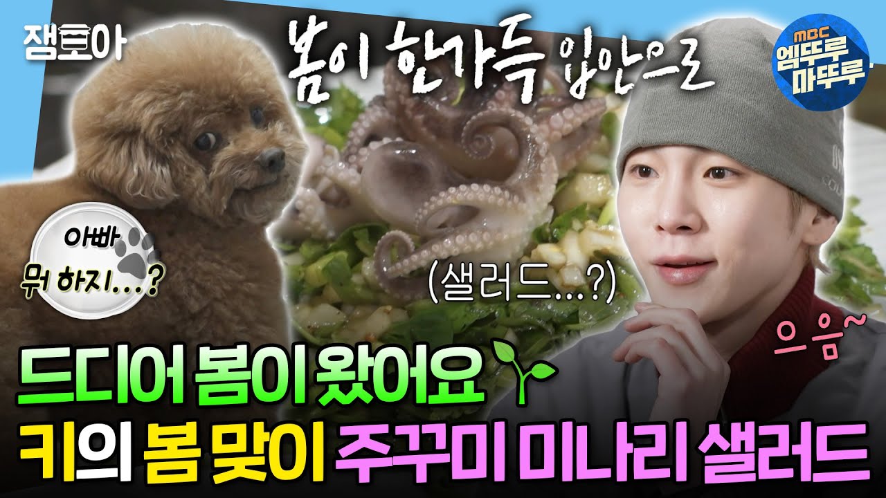 [#나혼자산다] 주꾸미+미나리 샐러드 만들기부터 밀린 집안일까지🧹 누구보다 부지런하게 봄을 맞이하는 키🌸 | #키 #봄 MBC240315방송