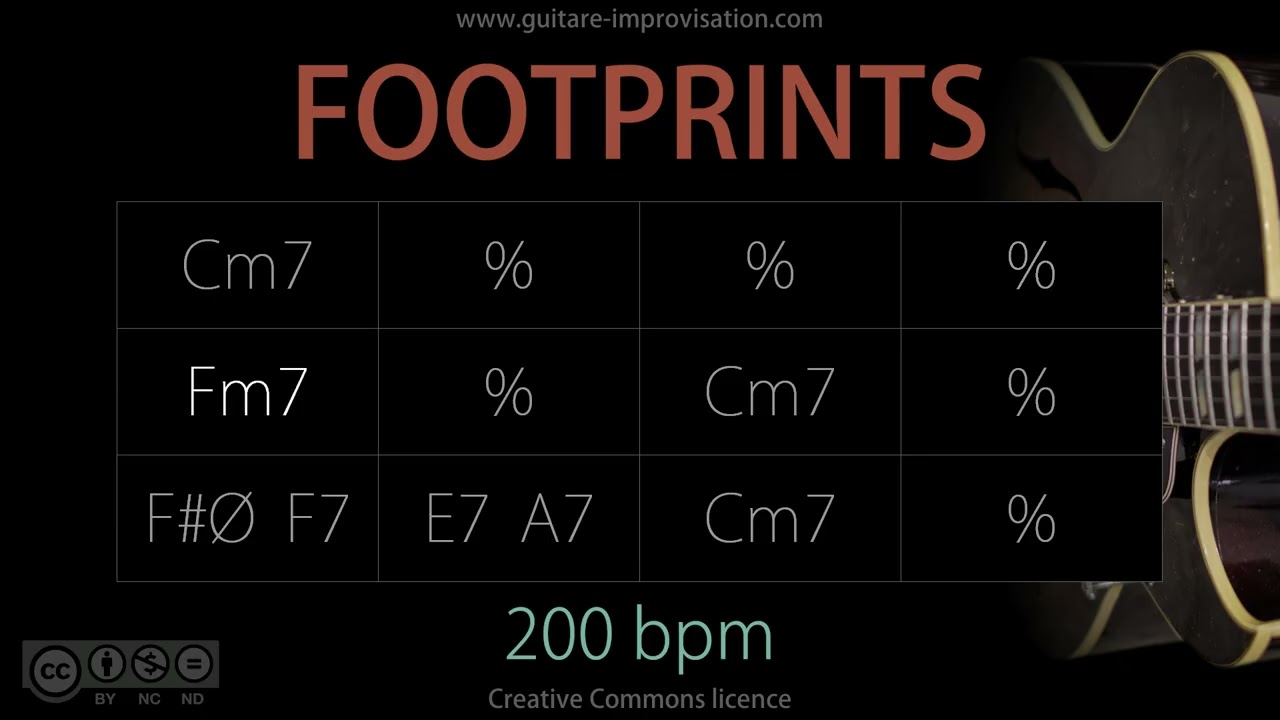 Footprints - 200 bpm (Jazz/Waltz feel) : Backing Track