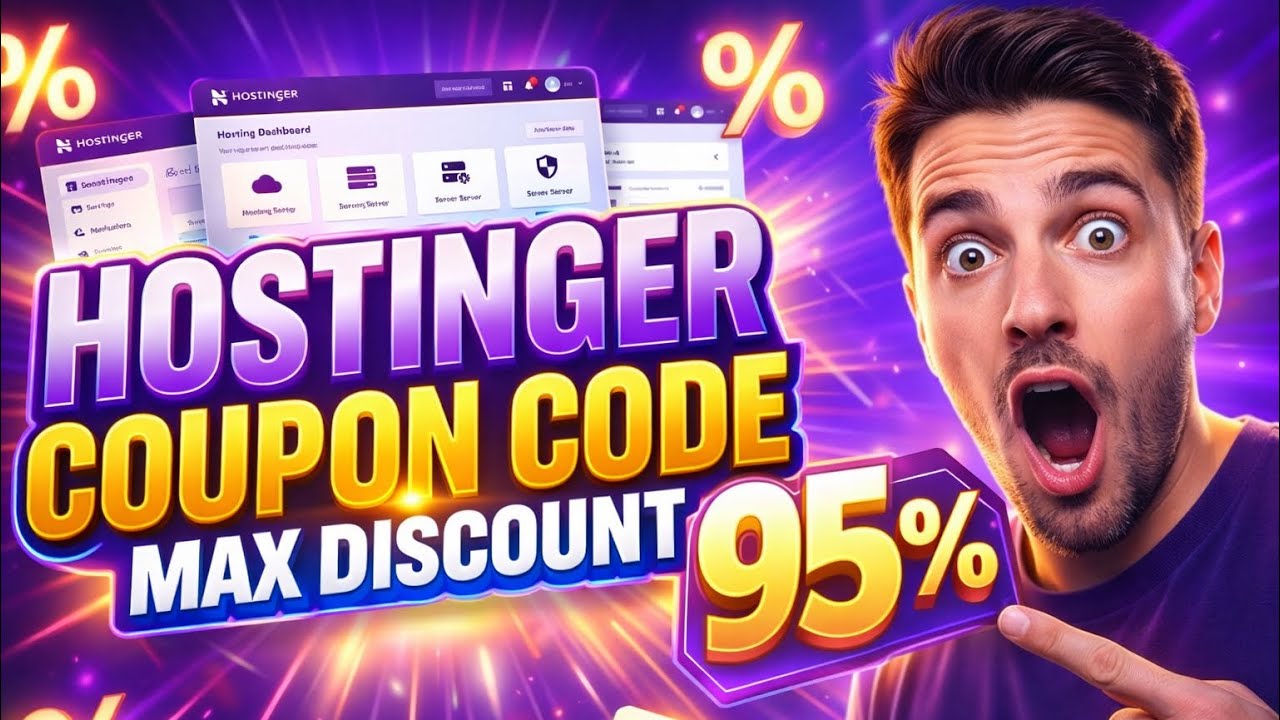 Hostinger Coupon Code 🔥 Discount Code For Hostinger (Working NOW!!) Hostinger Promo Code 2026 Update