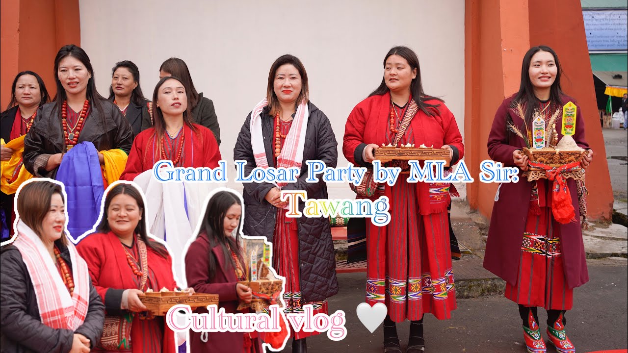 Dance, Culture & Blessings | Losar Party by MLA Sir 🙏🤍 | #tawangarunachalpradesh #losarfestival 