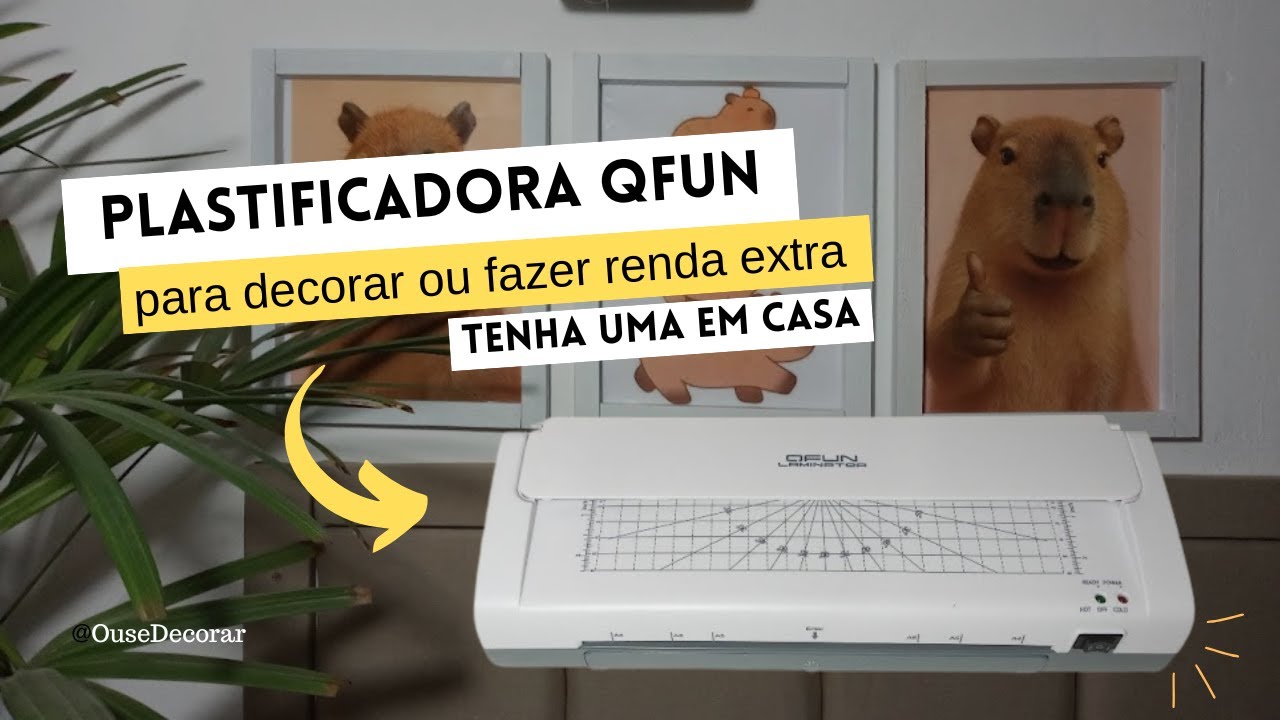 PLASTIFICADORA QFUN Será que é boa, como funciona, o que dá pra fazer com ela?Saiba tudo nesse vídeo