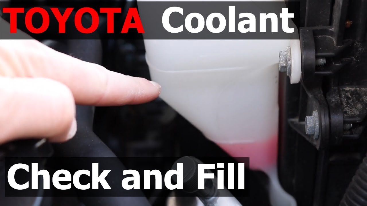 How to Check and Fill TOYOTA Engine Coolant or Antifreeze - Adding Coolant to a Toyota 4Runner