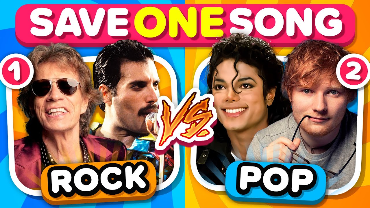 SAVE ONE SONG: Rock vs Pop | Music Quiz Challenge