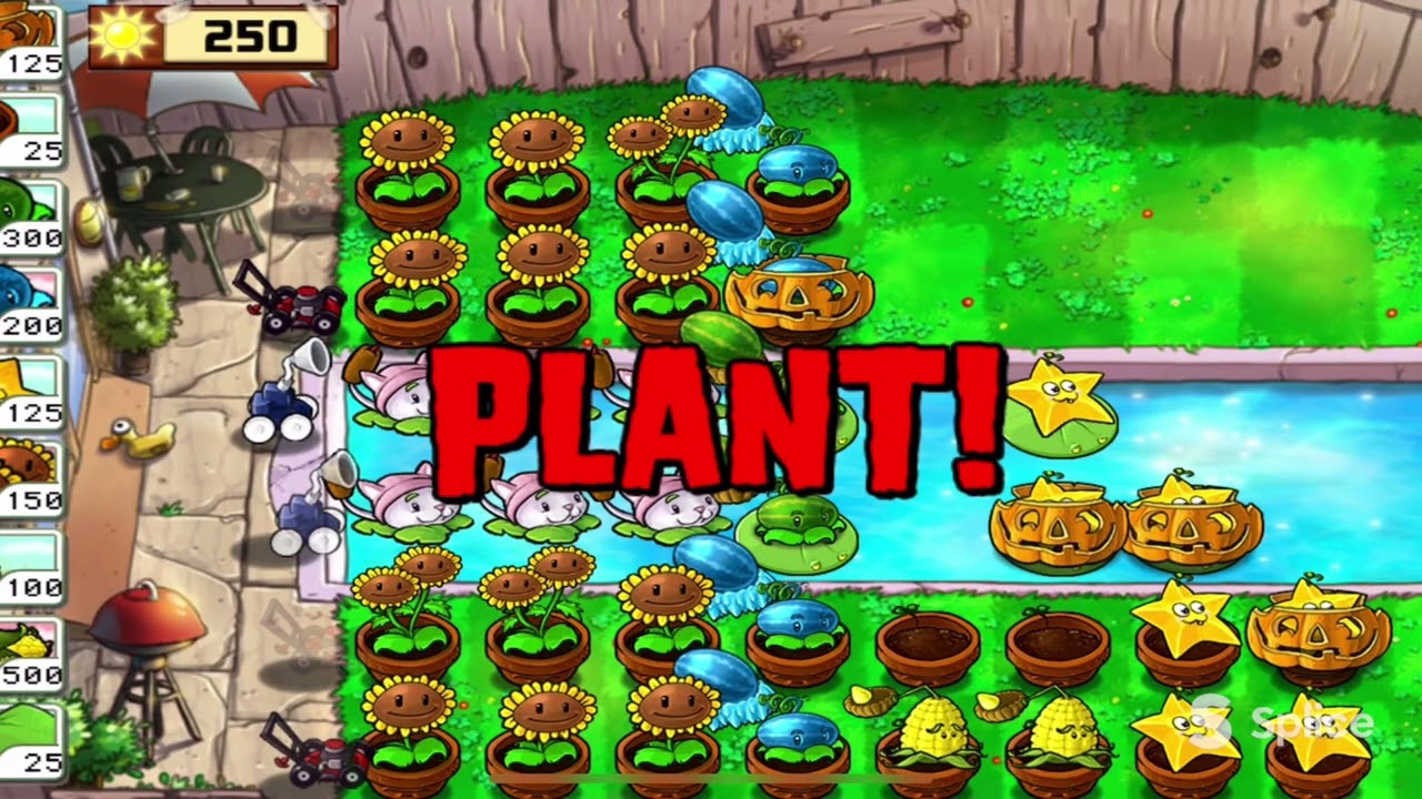 Survival pool but i cant plant on grass