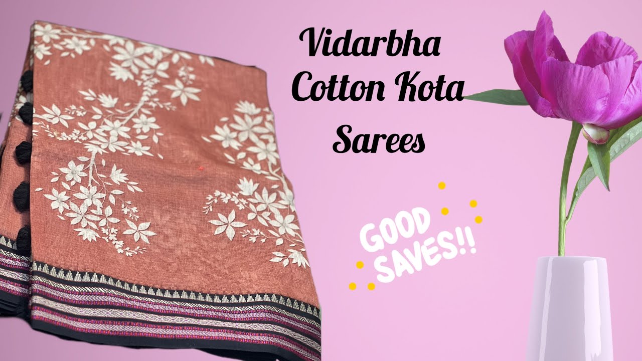 Vidarbha Cotton Kota Sarees | Free Shipping Pan-India | Daaram Studio
