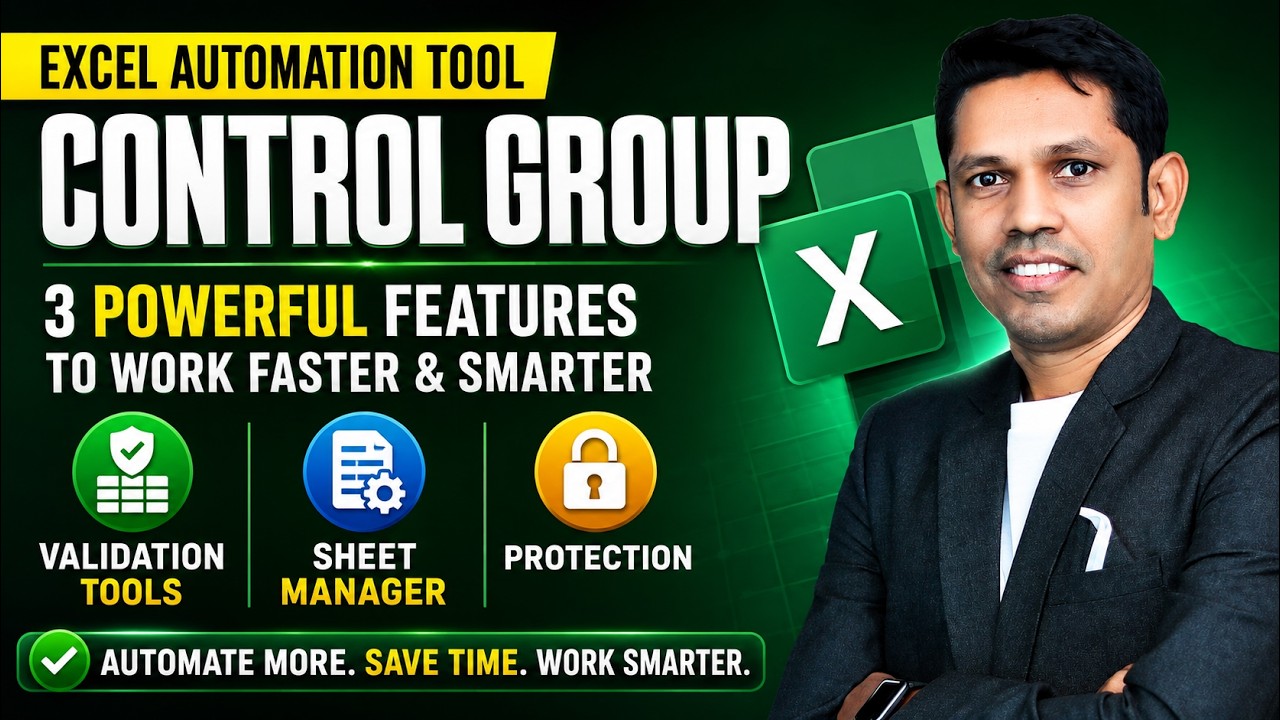 XLBooster Control Group Explained | Excel Data Validation, Sheet Manager & Protection Tools