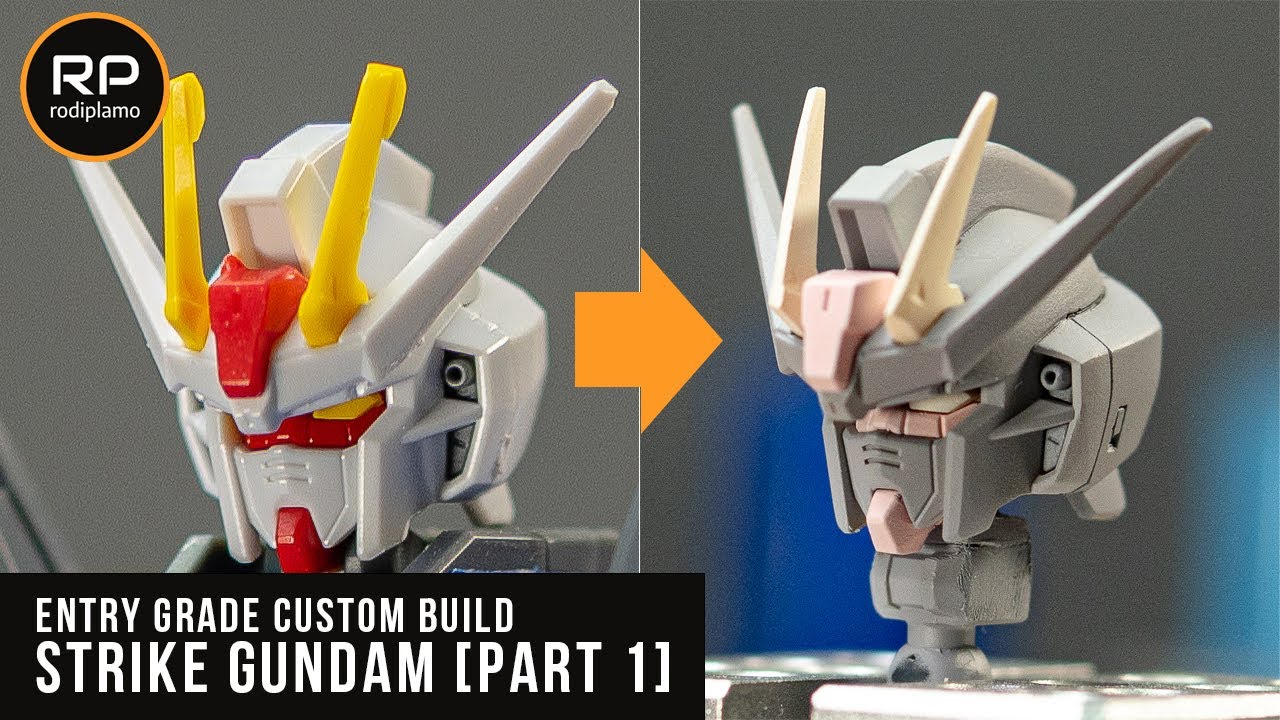 Gunpla Custom | Entry Grade Strike Gundam (Part 1 - Head) | Gundam Seed