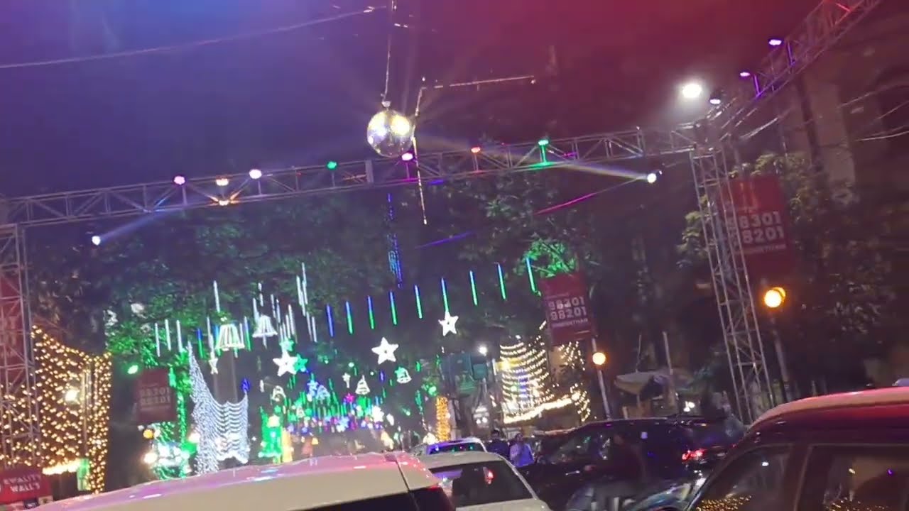 Park Street lighting Christmas 2025 😍 বাঙালির ১২ মাসের ১৩ পার্বনে আজ আমরা পার্কস্ট্রিটে🤩 