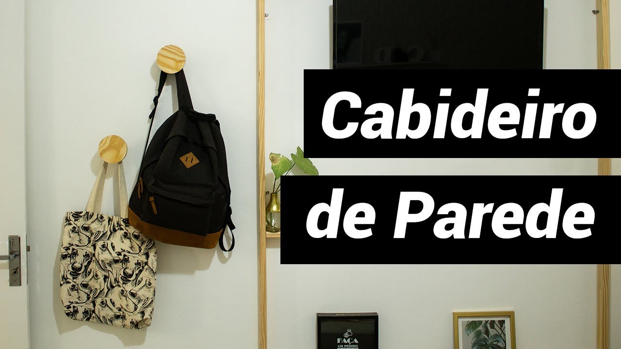 DIY | Cabideiro/Gancho de parede para bolsas, roupas acessórios. Rápido, fácil e barato