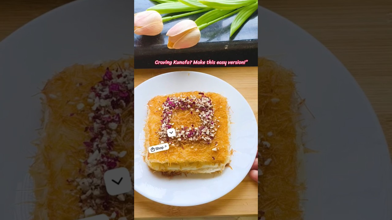 This 5-minute dessert will fix your sweet cravings!#kunafa #viral #trending #easydessert #ytshorts