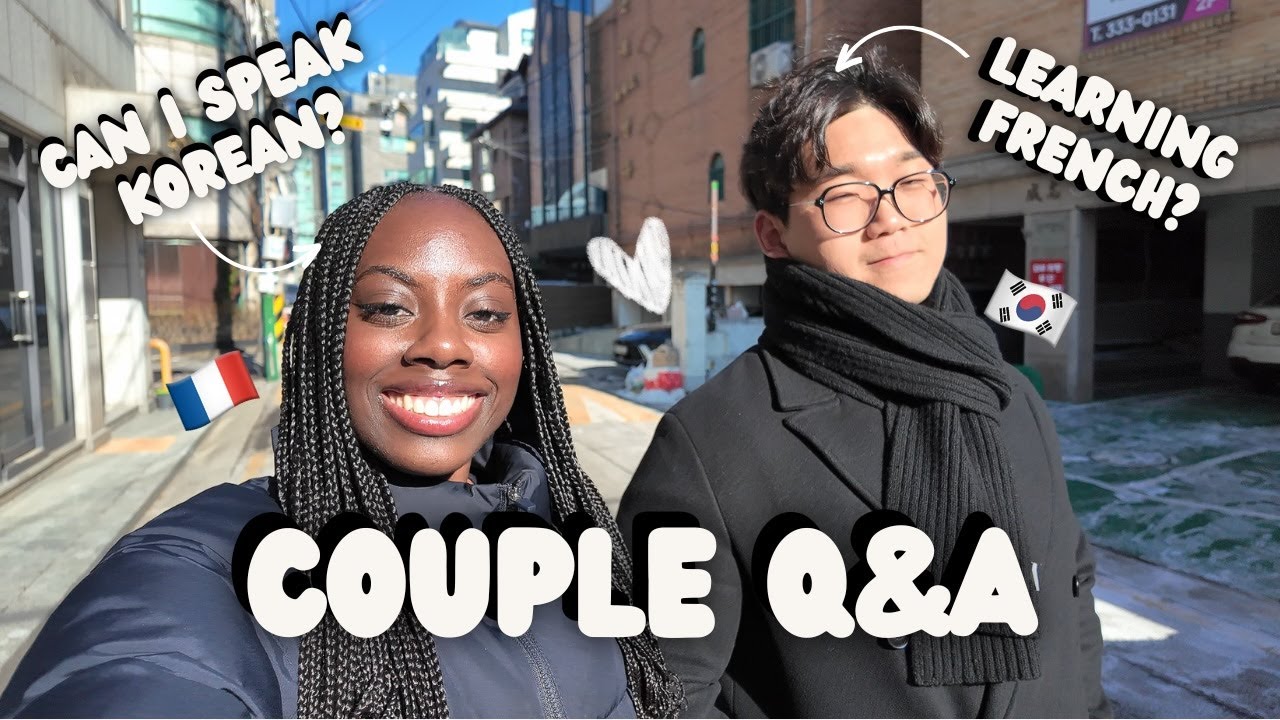 Couple Q&A : Speaking only French and Korean for a day (FAIL!) 🇫🇷🇰🇷
