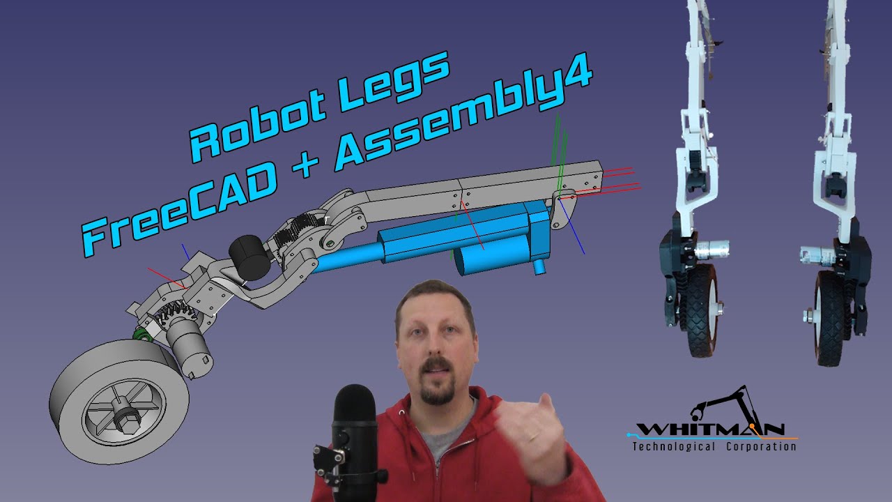 Nephele Knees - FreeCAD and Assembly 4 Workbench, 3D Printing, Arduino and C#