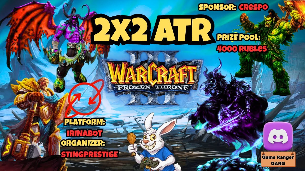 Warcraft 3 ATR 2v2 – Total Random Insanity & Chaos! | Irinabot Cup Round 1