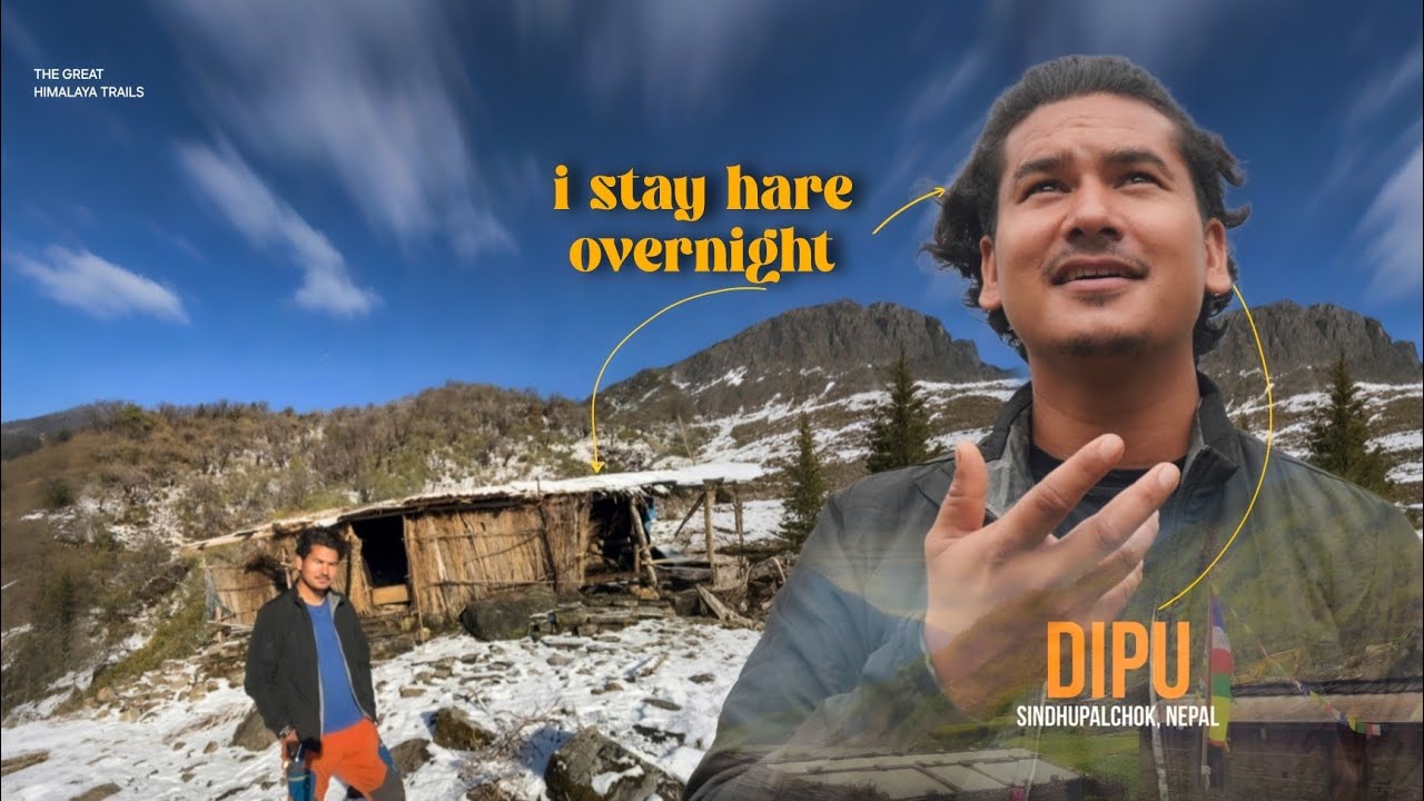 Stuck in Snowfall: My Wild Overnight in an Abandoned Kharka on the Way to Panch Pokhari | GHT Nepal 