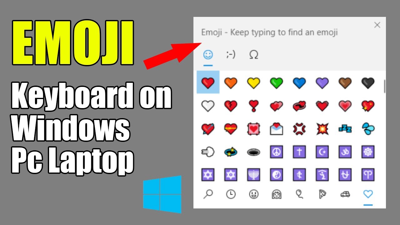 How To Get Emoji Keyboard On PC Laptop Shortcut Key To Insert Emoji Windows