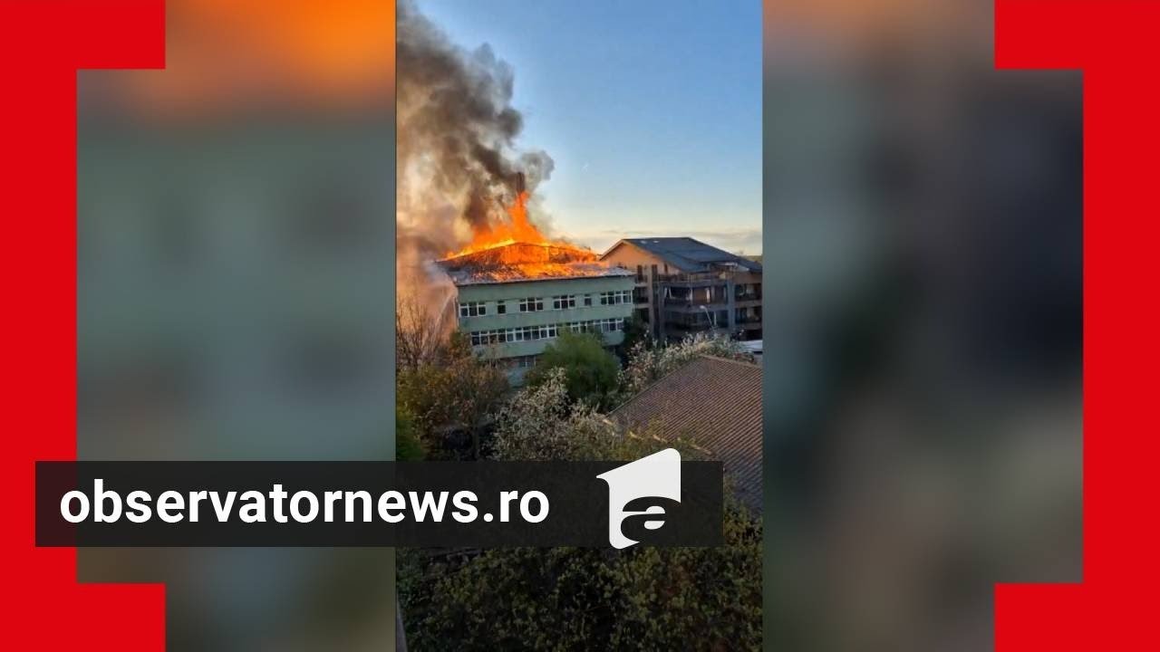 Filmul incendiului devastator din Bucureştii Noi: 