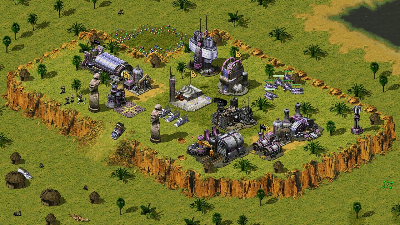 Red Alert 2 | Extra hard AI | 7 vs 1  | Truk not munky Map | France vs 7 random