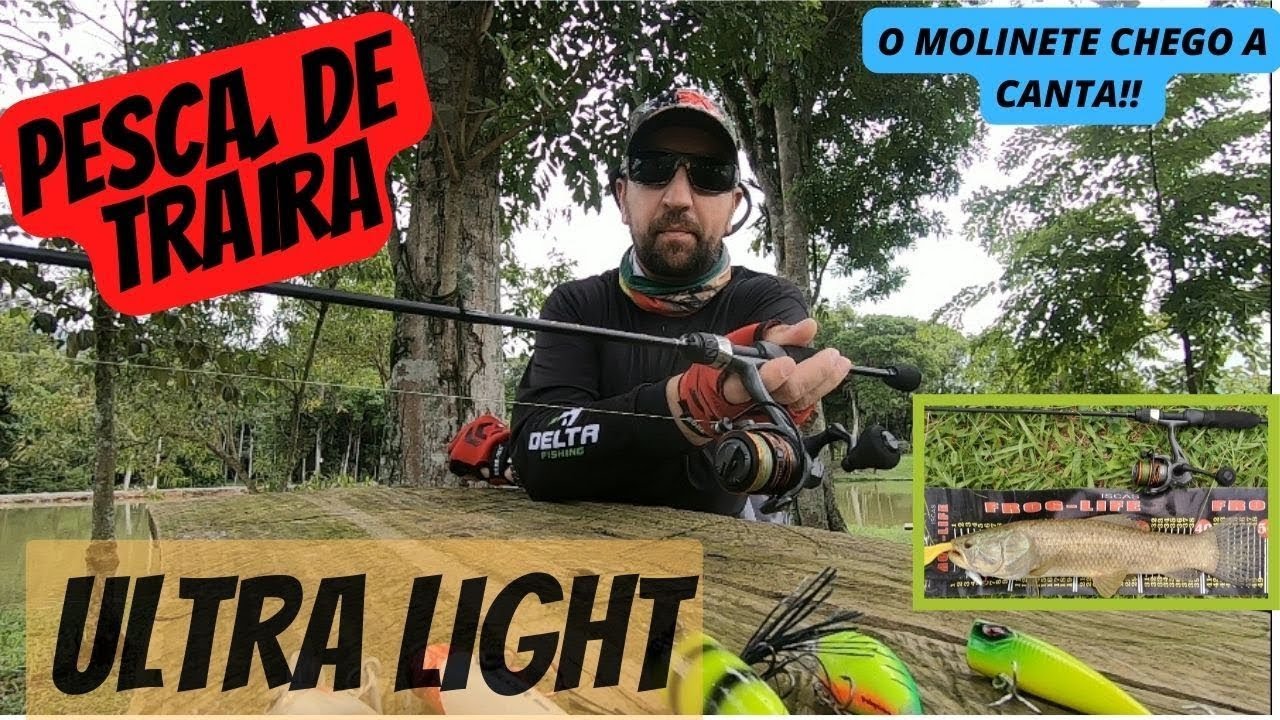 OUÇA O SOM DO MOLINETE CANTAR (pesca de traira no ultra light.)@TrairasDoVale