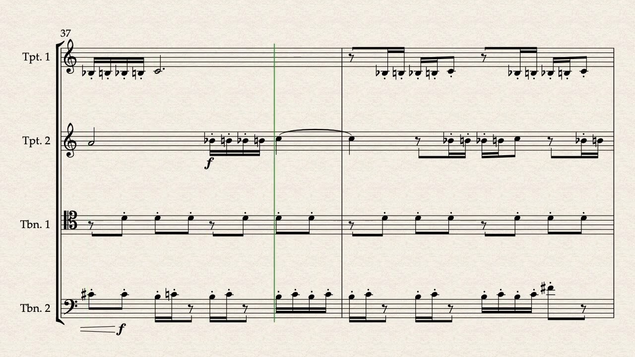 Momenta: for 2 trumpet and 2 trombone (2021)