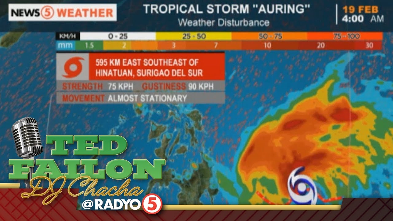 Bagyong Auring, inaasahang magla-landfall sa Linggo