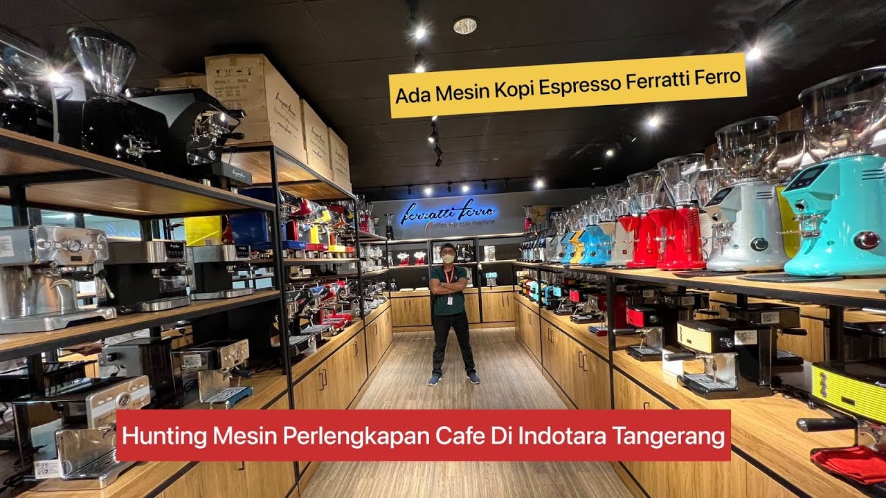 Hunting Peralatan Coffee Shop Di Indotara. Beli Mesin kopi Espresso Ferratti Ferro