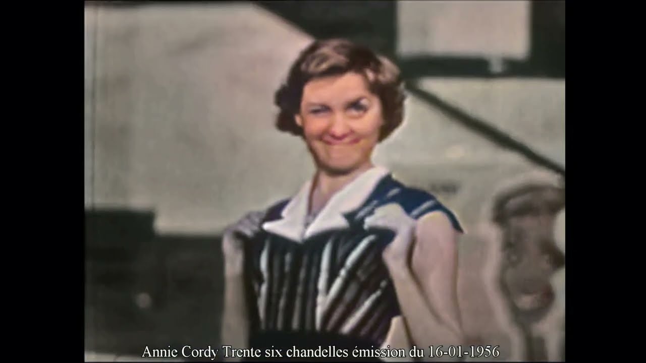 Annie Cordy : trente six chandelles : émission du 16-01-1956