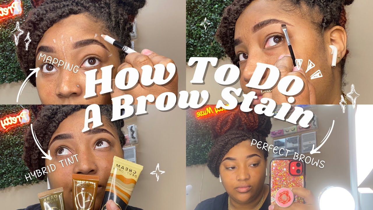 How To Do A Brow Tint / Stain | Brow Daddy Hybrid Tint | Pretty Muse