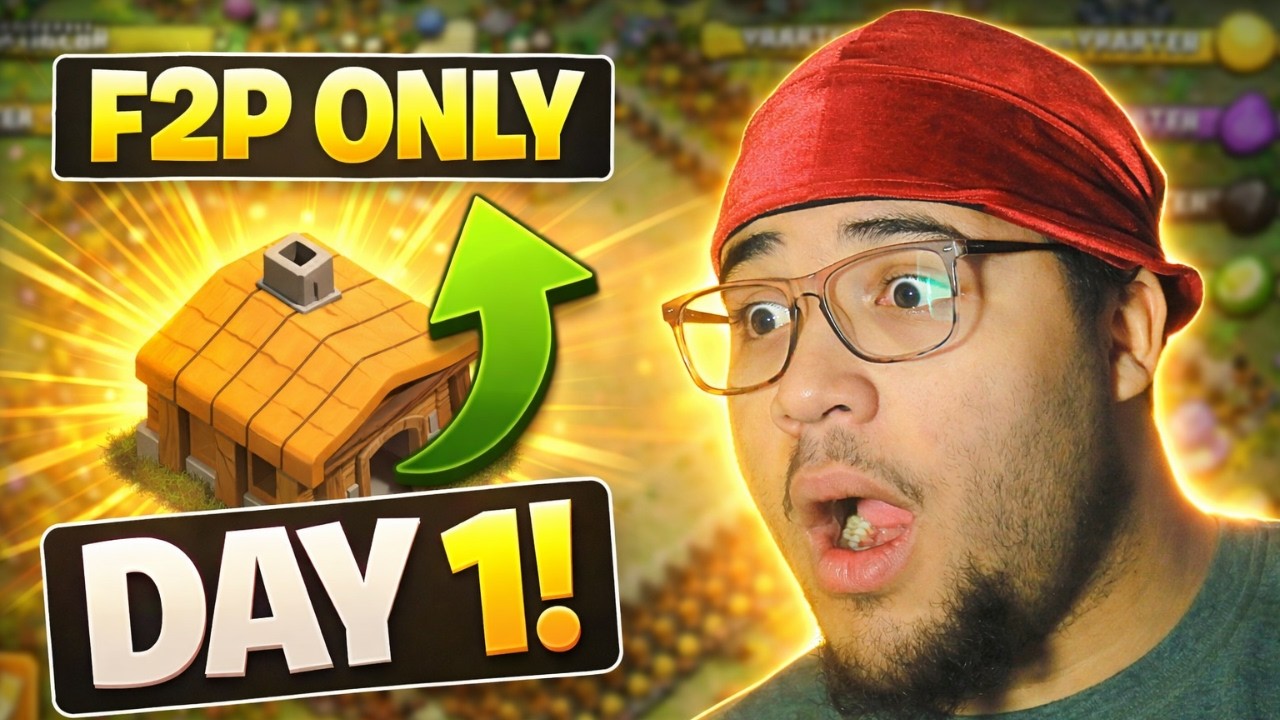 I Started a 100% Free-to-Play Clash of Clans Account (Day 1)