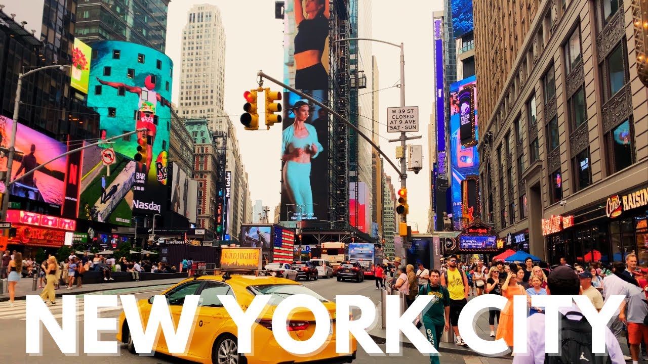 Walking Tour NYC 🗽| 🔥 Summer Lunchtime Walk | 7th Avenue From Times Square to Chelsea【4K】